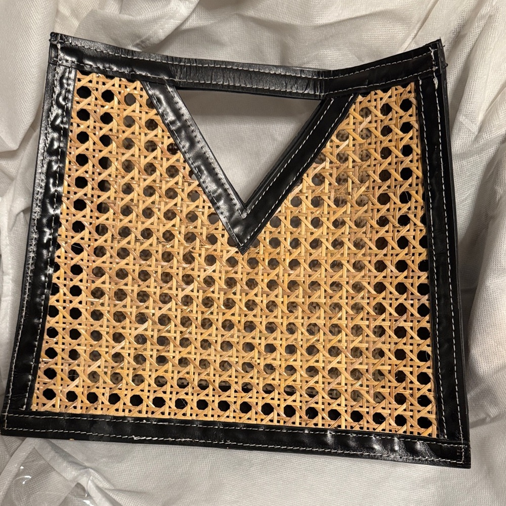 Black and Tan Woven Women's Bag